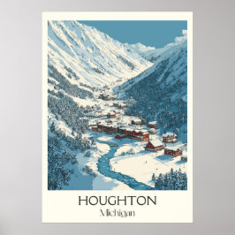 Activiteiten in de omgeving van Houghton Michigan  Poster
