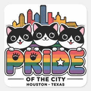 Activiteiten in de omgeving van Houston City Texas Vierkante Sticker
