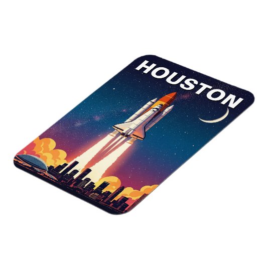 Activiteiten in de omgeving van Houston Texas Skyl Magneet (Linkerzijde)