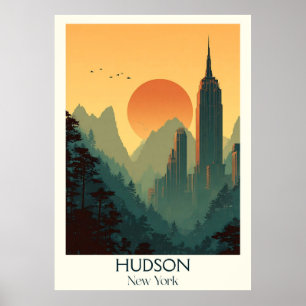 Activiteiten in de omgeving van Hudson New York  C Poster
