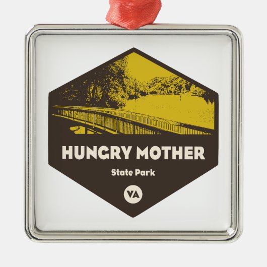 Activiteiten in de omgeving van Hungry Mother Stat Metalen Ornament (Voorkant)
