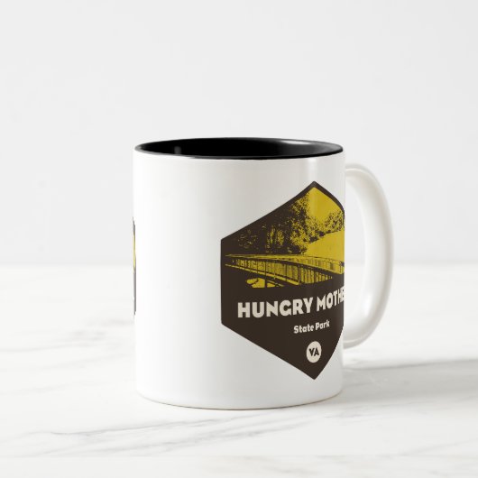 Activiteiten in de omgeving van Hungry Mother Stat Tweekleurige Koffiemok (Voorkant rechts)