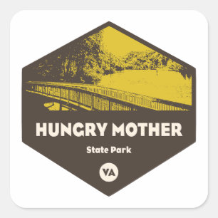 Activiteiten in de omgeving van Hungry Mother Stat Vierkante Sticker
