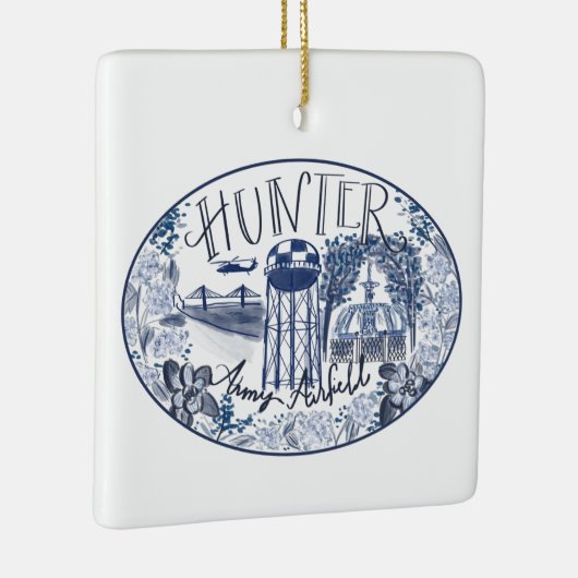 Activiteiten in de omgeving van Hunter Army Airfie Keramisch Ornament (Rechts)