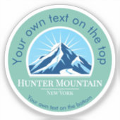 Activiteiten in de omgeving van Hunter Mountain Ne Sticker (Voorkant)