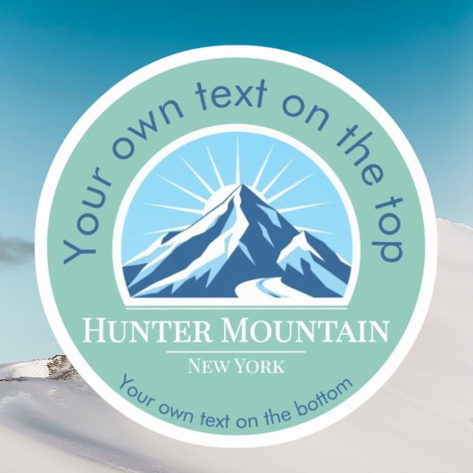 Activiteiten in de omgeving van Hunter Mountain Ne Sticker