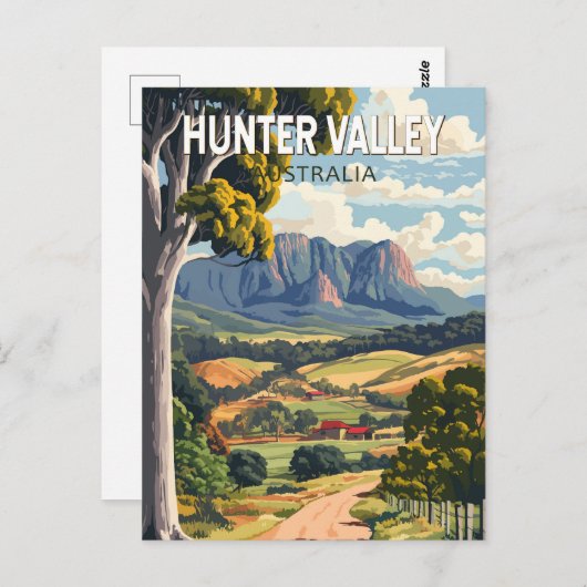 Activiteiten in de omgeving van Hunter Valley Aust Briefkaart (Voorkant / Achterkant)