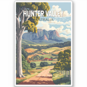 Activiteiten in de omgeving van Hunter Valley Aust Sticker