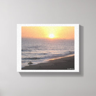 Activiteiten in de omgeving van Huntington Beach " Canvas Afdruk