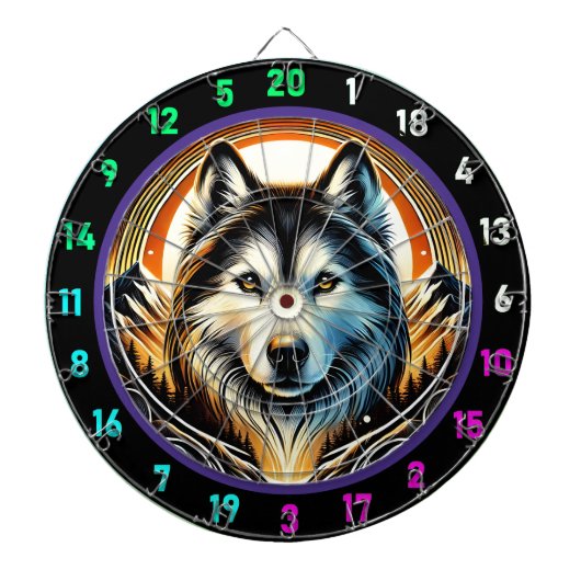 Activiteiten in de omgeving van Husky Spirit Mount Dartbord (Voorkant)