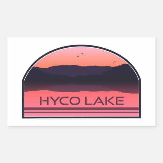 Activiteiten in de omgeving van Hyco Lake North Ca Rechthoekige Sticker (Voorkant)