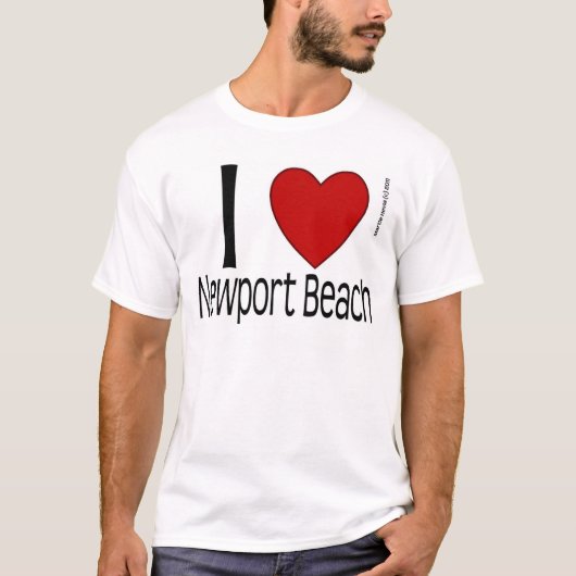 Activiteiten in de omgeving van I Heart Newport Be T-shirt (Voorkant)