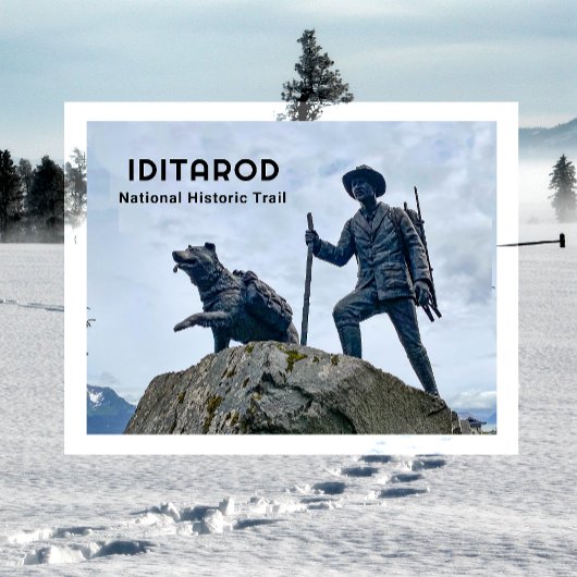 Activiteiten in de omgeving van Iditarod Trail Sew Briefkaart
