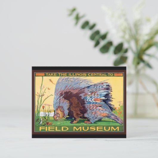 Activiteiten in de omgeving van Illinois Central F Briefkaart (Staand voorkant)