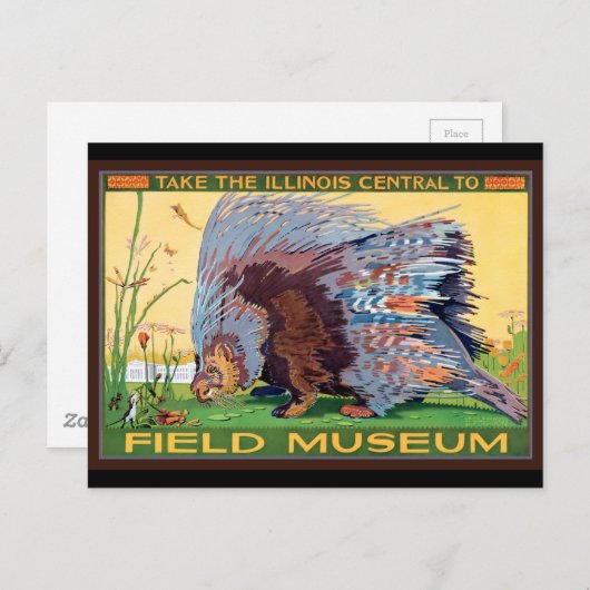 Activiteiten in de omgeving van Illinois Central F Briefkaart (Voorkant / Achterkant)