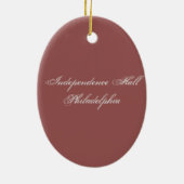 Activiteiten in de omgeving van Independence Hall  Keramisch Ornament (Achterkant)