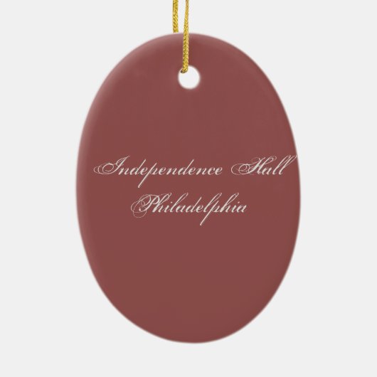 Activiteiten in de omgeving van Independence Hall Keramisch Ornament (Achterkant)