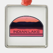 Activiteiten in de omgeving van Indian Lake New Yo Metalen Ornament (Voorkant)