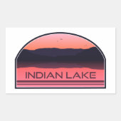 Activiteiten in de omgeving van Indian Lake New Yo Rechthoekige Sticker (Voorkant)
