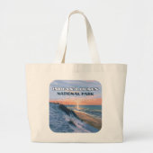 Activiteiten in de omgeving van Indiana Dunes Nati Grote Tote Bag (Voorkant)