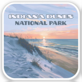 Activiteiten in de omgeving van Indiana Dunes Nati Sticker