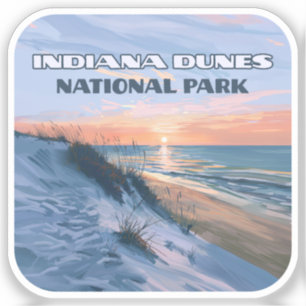 Activiteiten in de omgeving van Indiana Dunes Nati Sticker