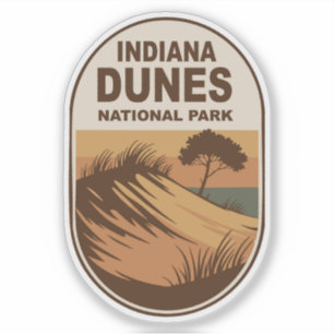 Activiteiten in de omgeving van Indiana Dunes Nati Sticker