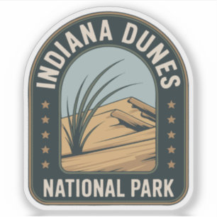 Activiteiten in de omgeving van Indiana Dunes Nati Sticker