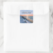 Activiteiten in de omgeving van Indiana Dunes Nati Vierkante Sticker (Tas)