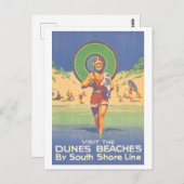 Activiteiten in de omgeving van Indiana Dunes Vint Briefkaart (Voorkant / Achterkant)