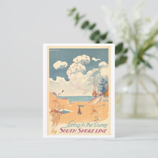 Activiteiten in de omgeving van Indiana Dunes Vint Briefkaart (Staand voorkant)