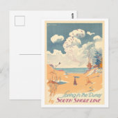 Activiteiten in de omgeving van Indiana Dunes Vint Briefkaart (Voorkant / Achterkant)