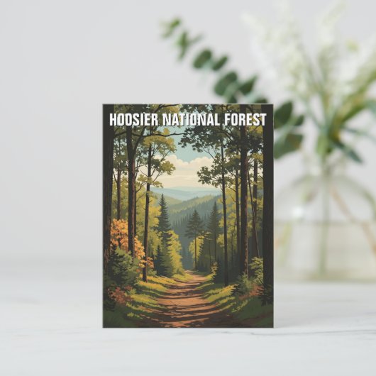 Activiteiten in de omgeving van Indiana Hoosier Na Briefkaart (Staand voorkant)