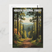 Activiteiten in de omgeving van Indiana Hoosier Na Briefkaart (Voorkant / Achterkant)