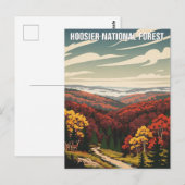 Activiteiten in de omgeving van Indiana Hoosier Na Briefkaart (Voorkant / Achterkant)