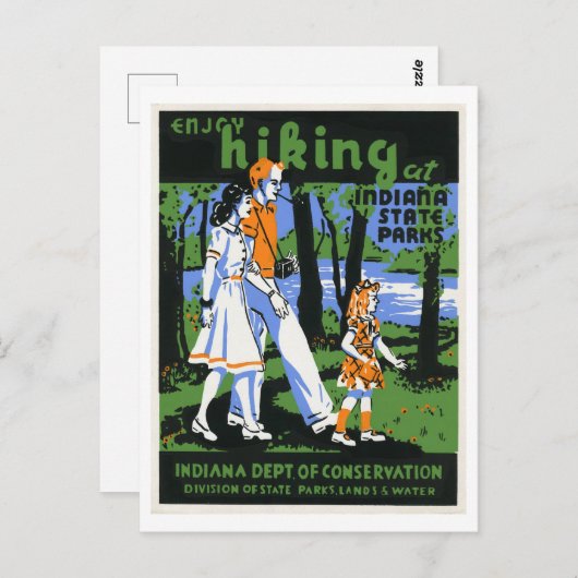 Activiteiten in de omgeving van Indiana State Park Briefkaart (Voorkant / Achterkant)