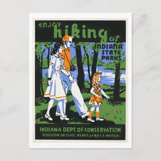 Activiteiten in de omgeving van Indiana State Park Briefkaart (Voorkant)