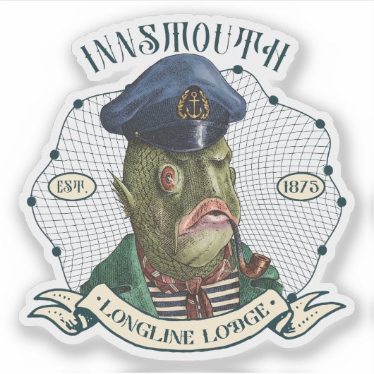 Activiteiten in de omgeving van Innsmouth Longline Sticker (Voorkant)