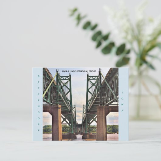 Activiteiten in de omgeving van Iowa-Illinois Memo Briefkaart (Staand voorkant)