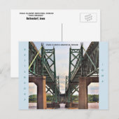 Activiteiten in de omgeving van Iowa-Illinois Memo Briefkaart (Voorkant / Achterkant)