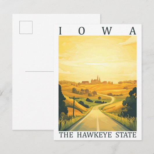 Activiteiten in de omgeving van Iowa the Hawkeye S Briefkaart (Voorkant / Achterkant)