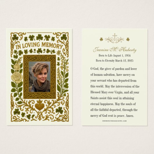 Activiteiten in de omgeving van Irish Gold Claddag Visitekaartje (Voorkant /achterkant)