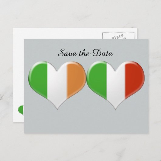 Activiteiten in de omgeving van Irish Italian Hear Aankondigingskaart (Voorkant / Achterkant)