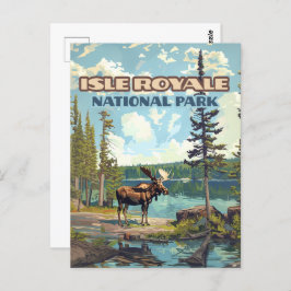 Activiteiten in de omgeving van Isle Royale Nation Briefkaart