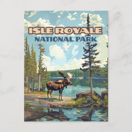 Activiteiten in de omgeving van Isle Royale Nation Briefkaart (Voorkant)
