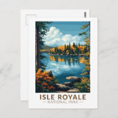 Activiteiten in de omgeving van Isle Royale Nation Briefkaart (Voorkant / Achterkant)