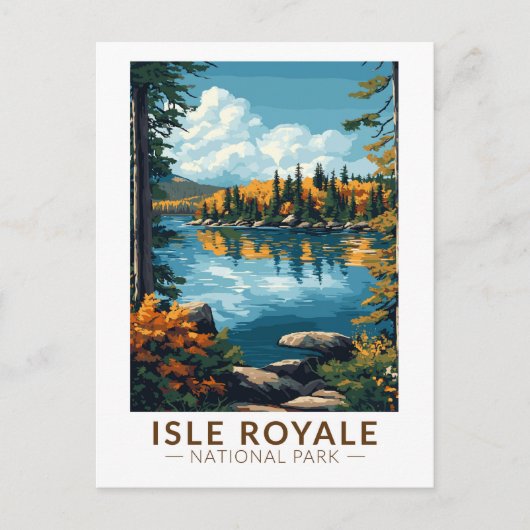 Activiteiten in de omgeving van Isle Royale Nation Briefkaart (Voorkant)