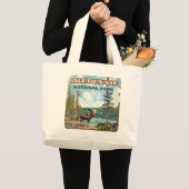 Activiteiten in de omgeving van Isle Royale Nation Grote Tote Bag (Voorkant (product))