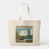 Activiteiten in de omgeving van Isle Royale Nation Grote Tote Bag (Achterkant)