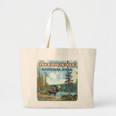 Activiteiten in de omgeving van Isle Royale Nation Grote Tote Bag (Voorkant)